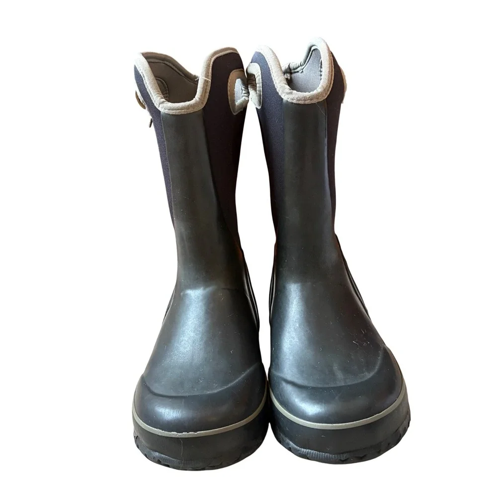 Bogs Kids Slushie Waterproof Winter Snow‎ Boots Black Gray 72292-009 Size 3